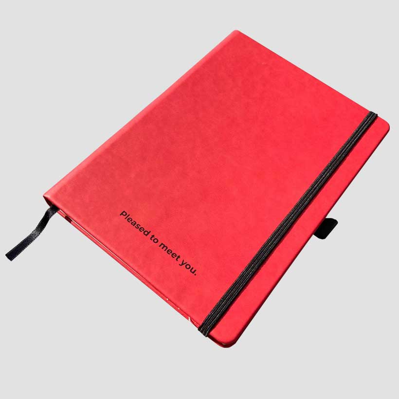 Castelli notitieboek met zeefdruk op de kaft