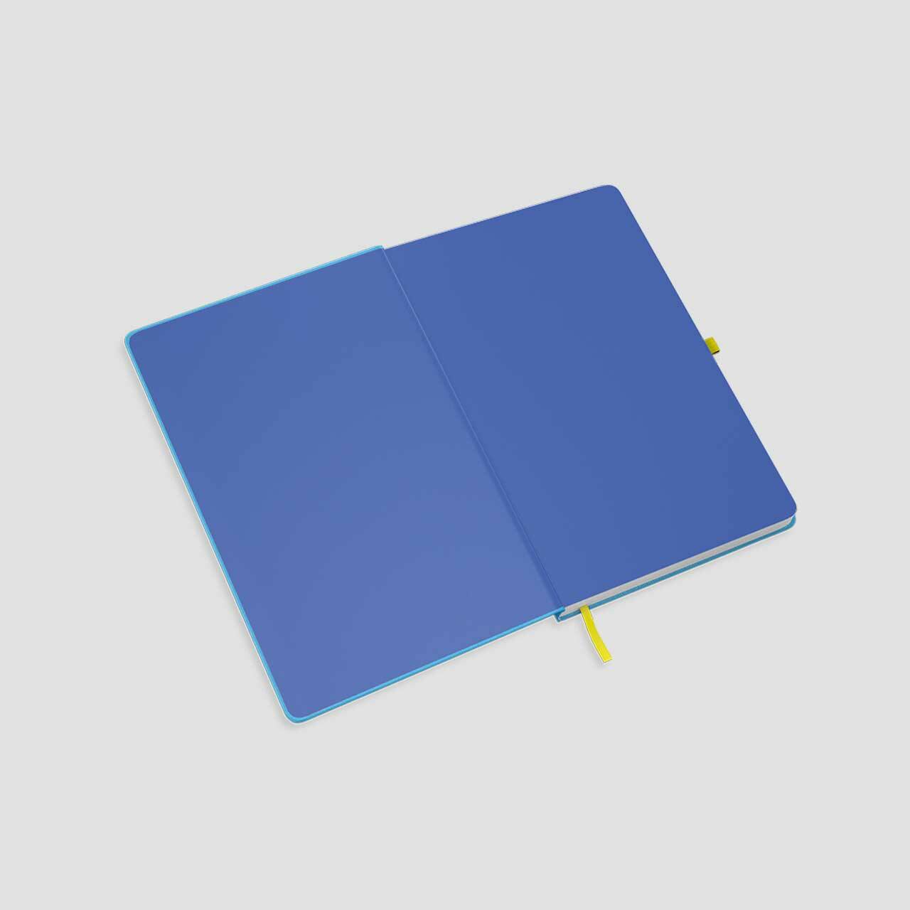 Mix&Match notitieboek opengeslagen spiegelbladen navy blauw