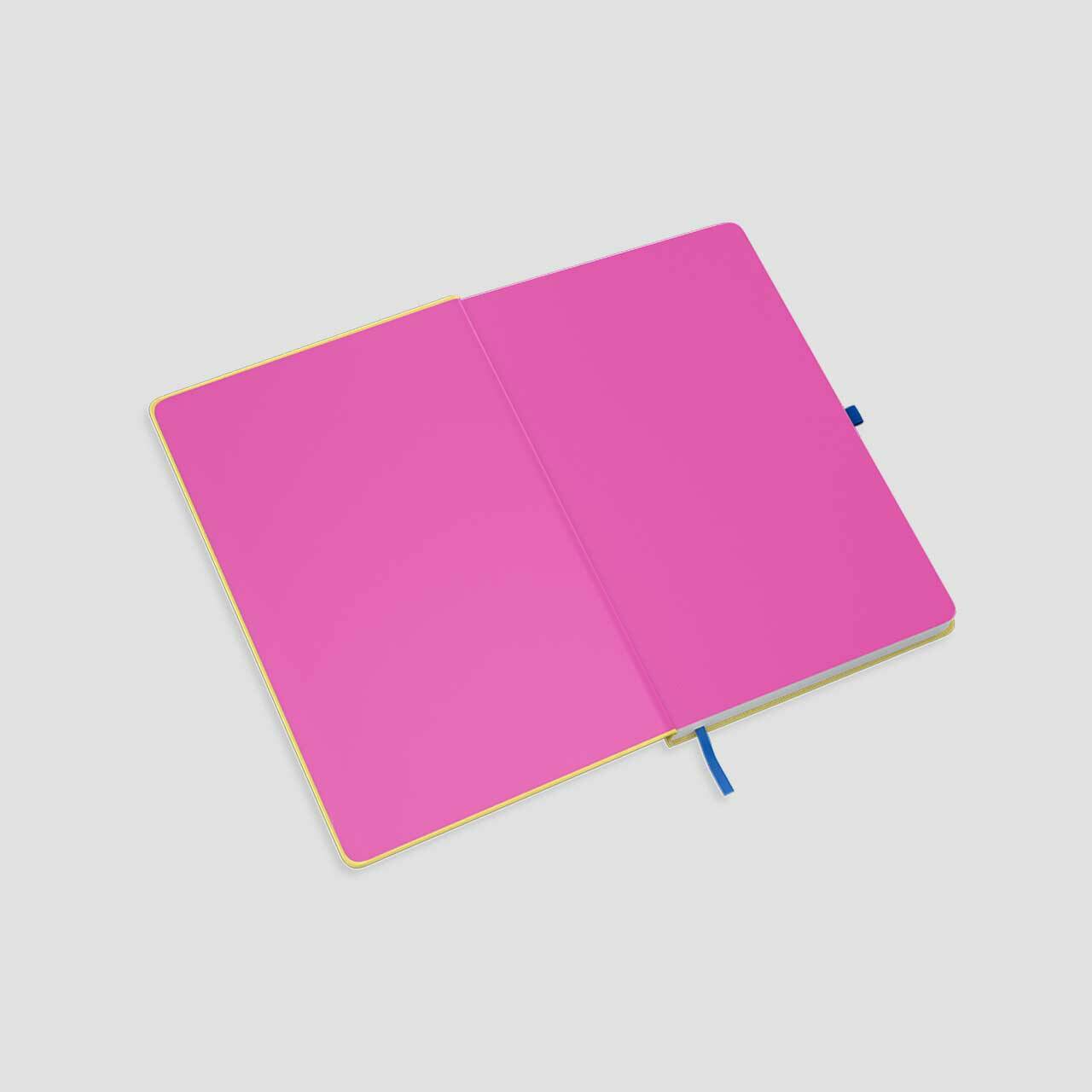 Mix&Match notitieboek opengeslagen spiegelbladen roze