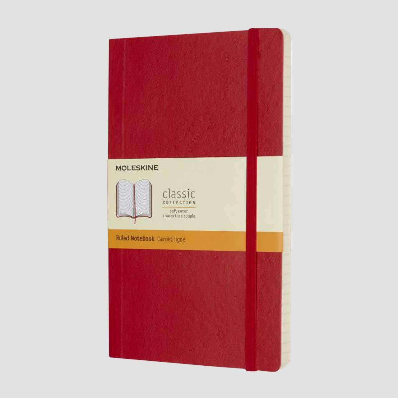 Moleskine notitieboek soft cover sapphire rood